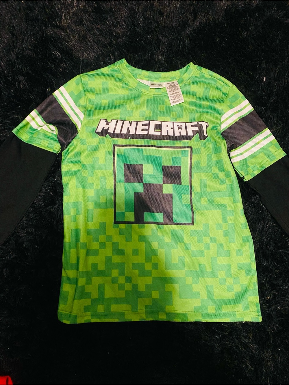 Minecraft jersey long sleeve shirt